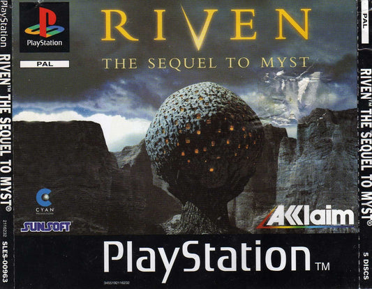 Riven The Sequel to Myst - front