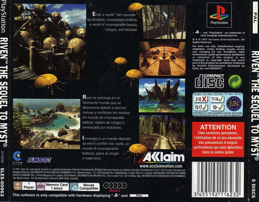 Riven The Sequel to Myst - back