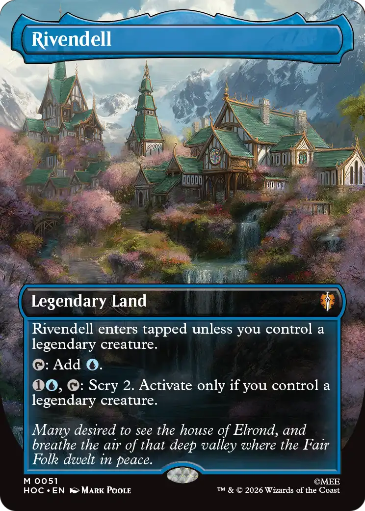 Rivendell (51) - BORDERLESS (Foil) - NM - front