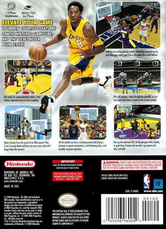 NBA Courtside 2002 - back