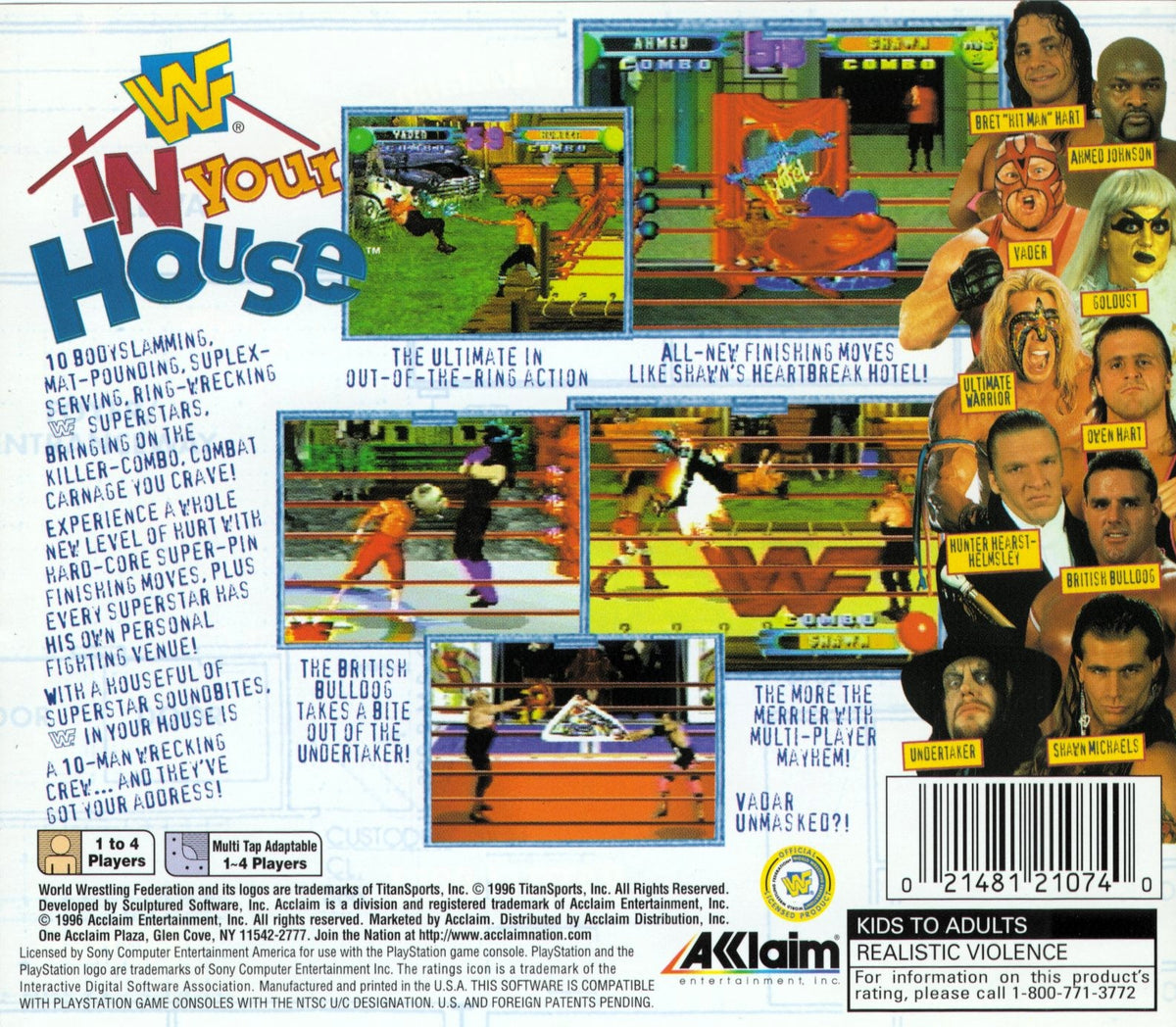 WWF In Your House - back
