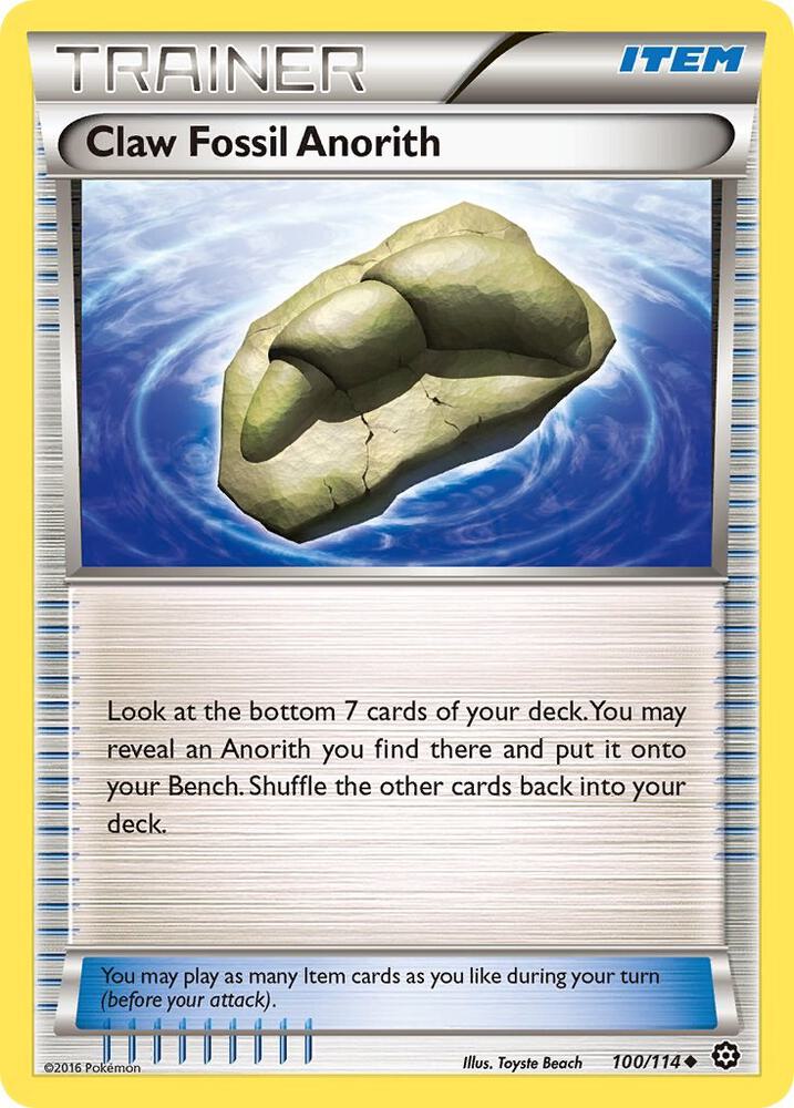 Claw Fossil Anorith - 100/114 - NM - front