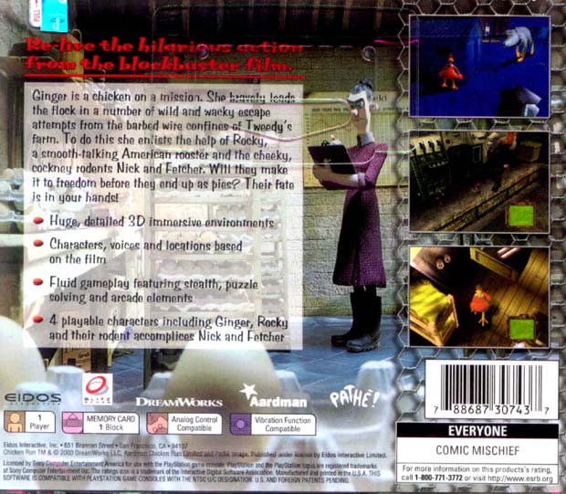 Chicken Run - back