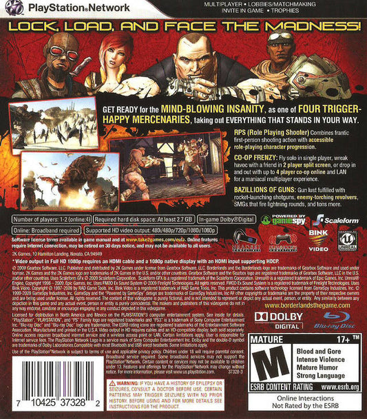 Borderlands - back