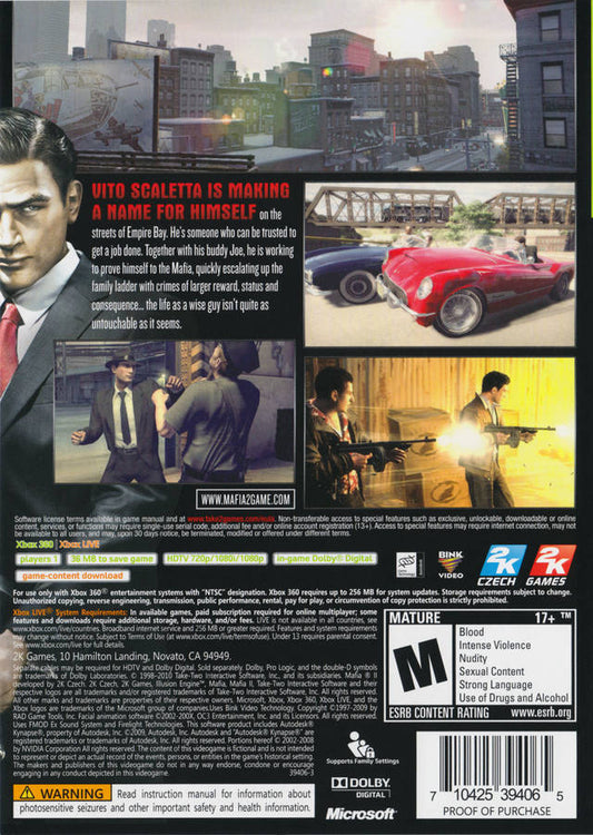 Mafia II - back