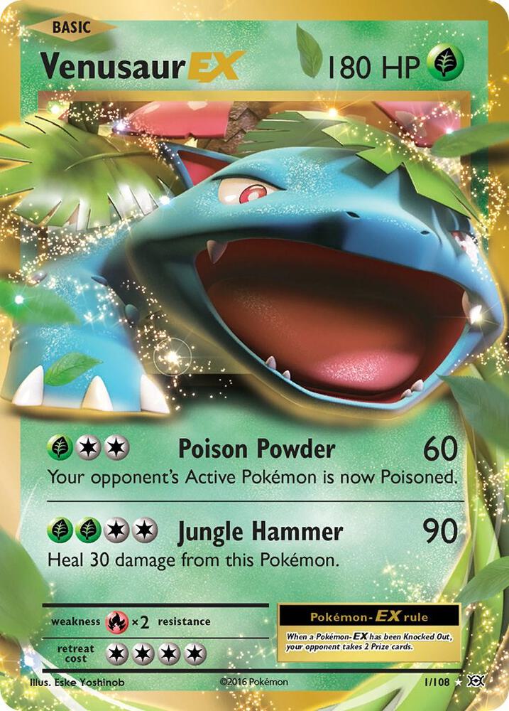 Venusaur EX - 1/108 (Holofoil) - NM - front