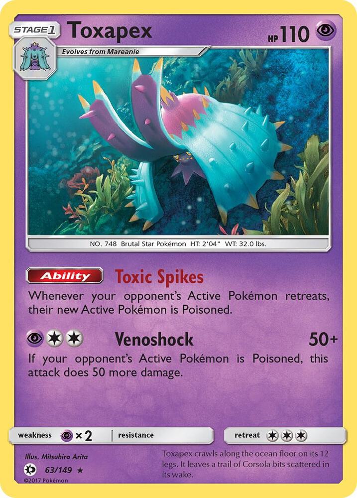 Toxapex - 63/149 (Reverse Holofoil) - NM - front