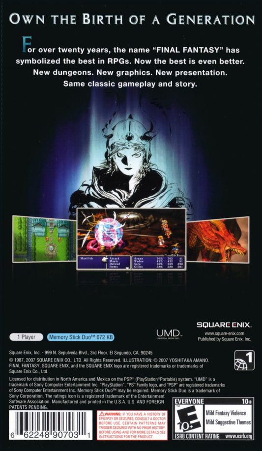 Final Fantasy - back