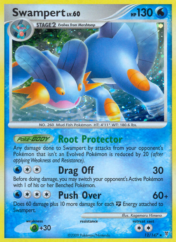 Swampert - 12/147 (DPPt Supreme Victors) - 012/147 - LP - front