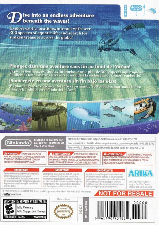 Endless Ocean: Blue World - back