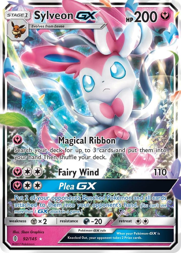 Sylveon GX - 92/145 (Holofoil) - LP - front
