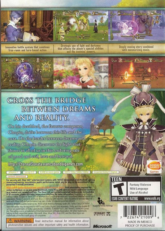 Eternal Sonata - back