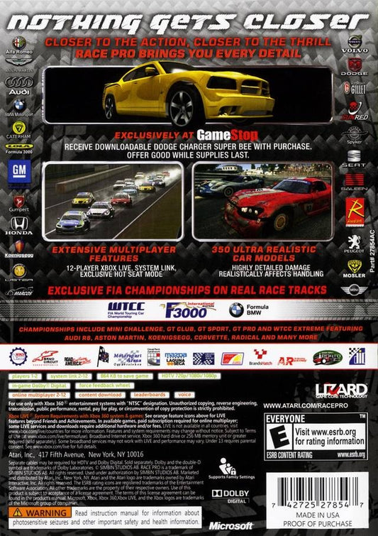 Race Pro - back
