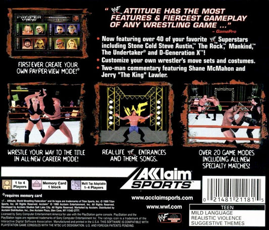 WWF Attitude - back