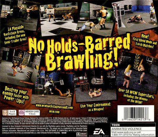 WCW Backstage Assault - back