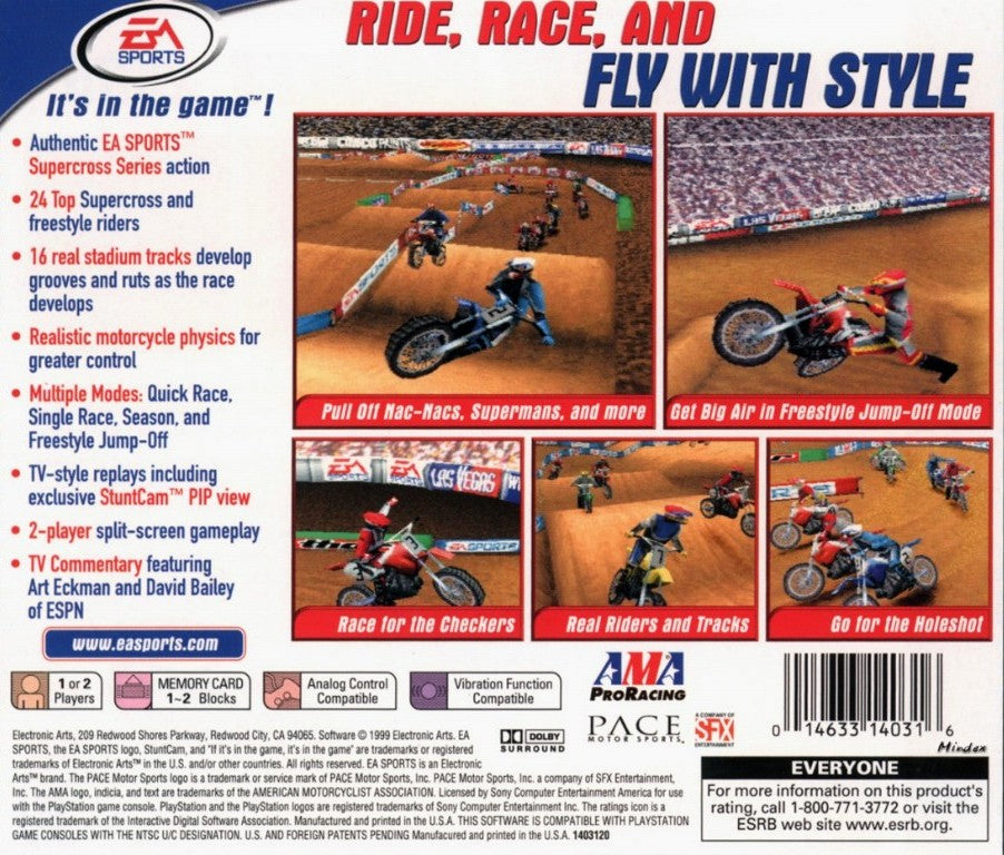 Supercross 2000 - back