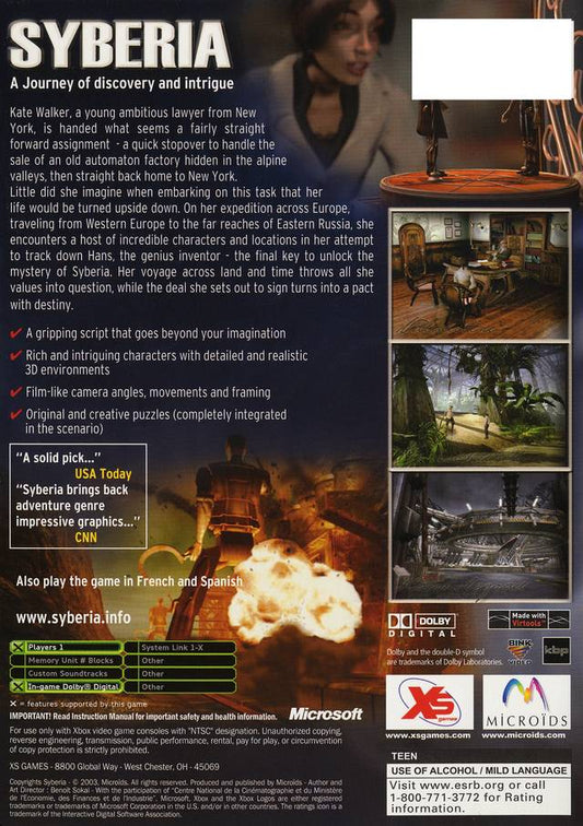 Syberia - back