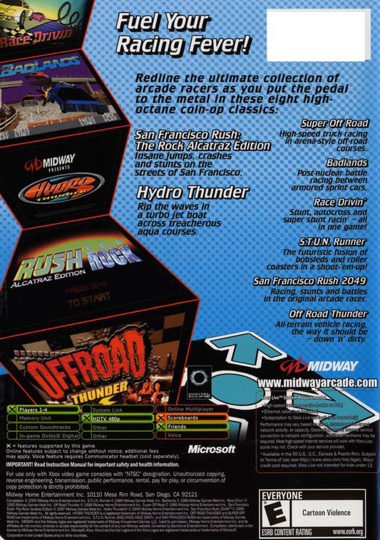 Midway Arcade Treasures 3 - back