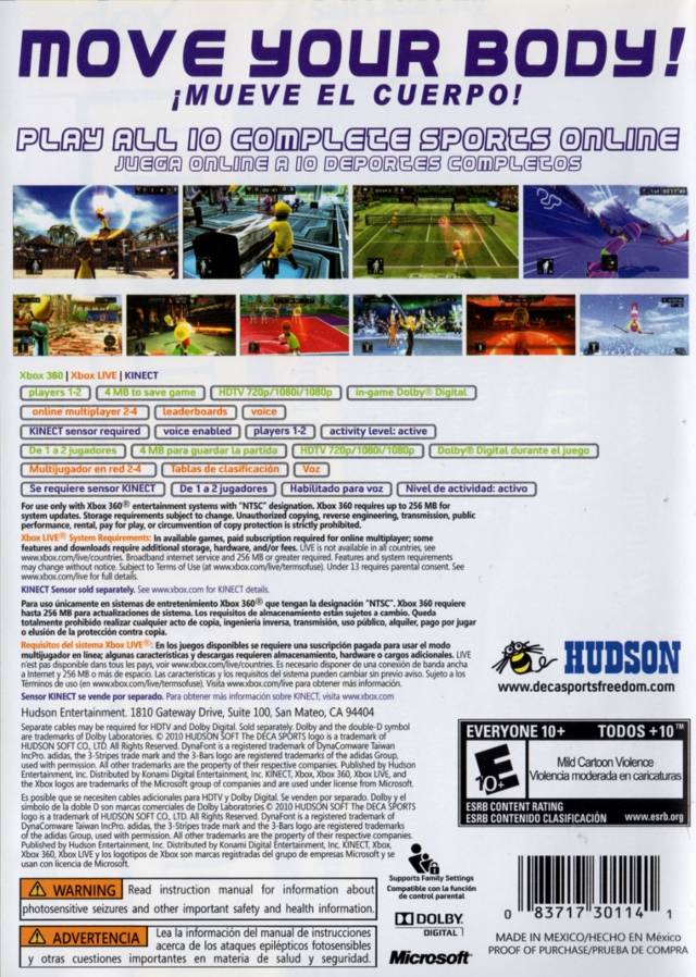 Deca Sports Freedom - back