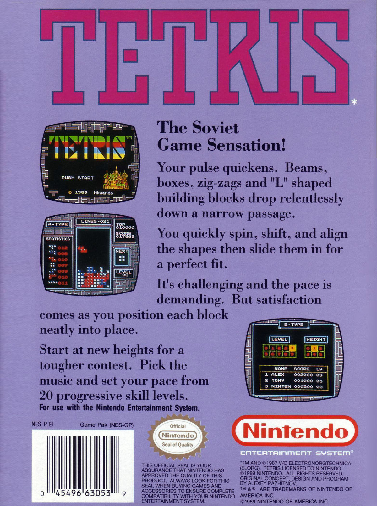Tetris - back