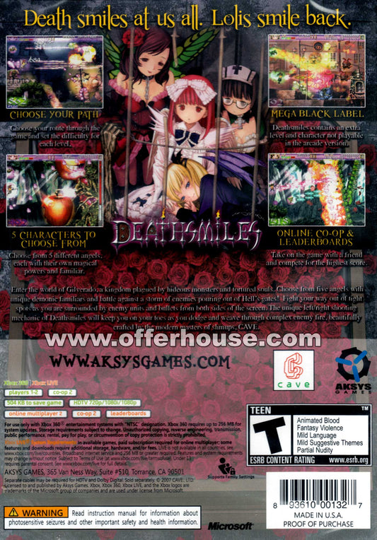 DeathSmiles - back