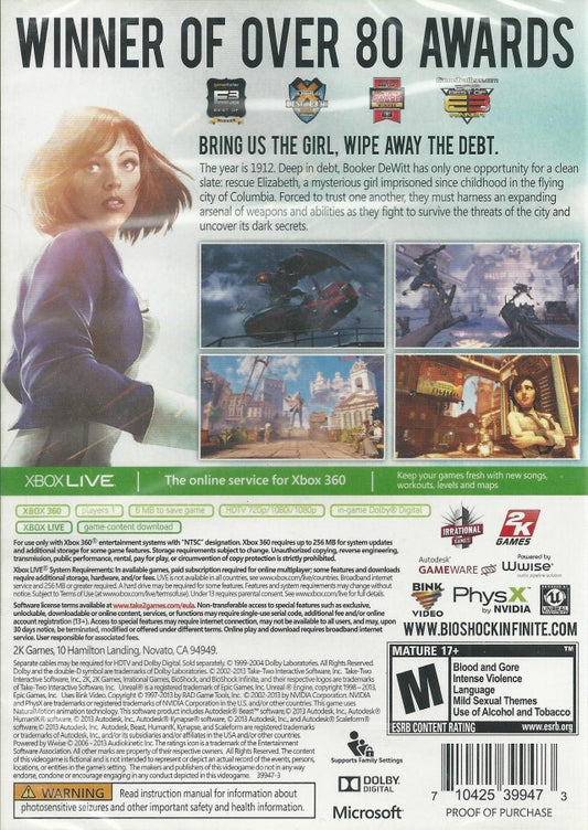 BioShock Infinite - back