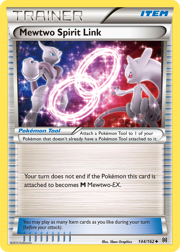 Mewtwo Spirit Link - 144/162 - NM - front