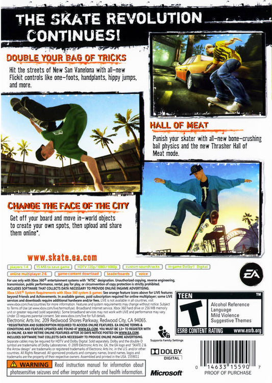 Skate 2 - back