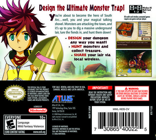 Master of the Monster Lair - back