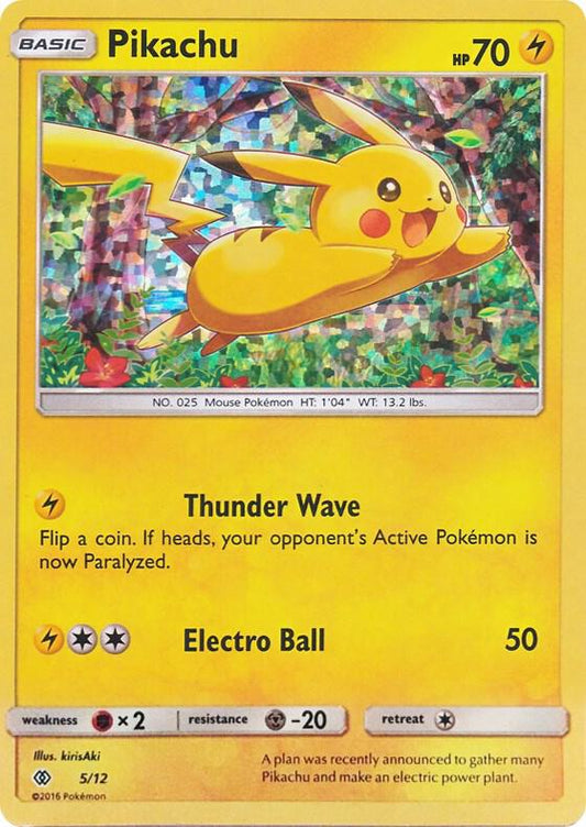 Pikachu - 5/12 - 005/012 (Holofoil) - LP - front