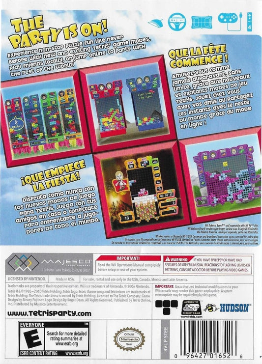Tetris Party Deluxe - back