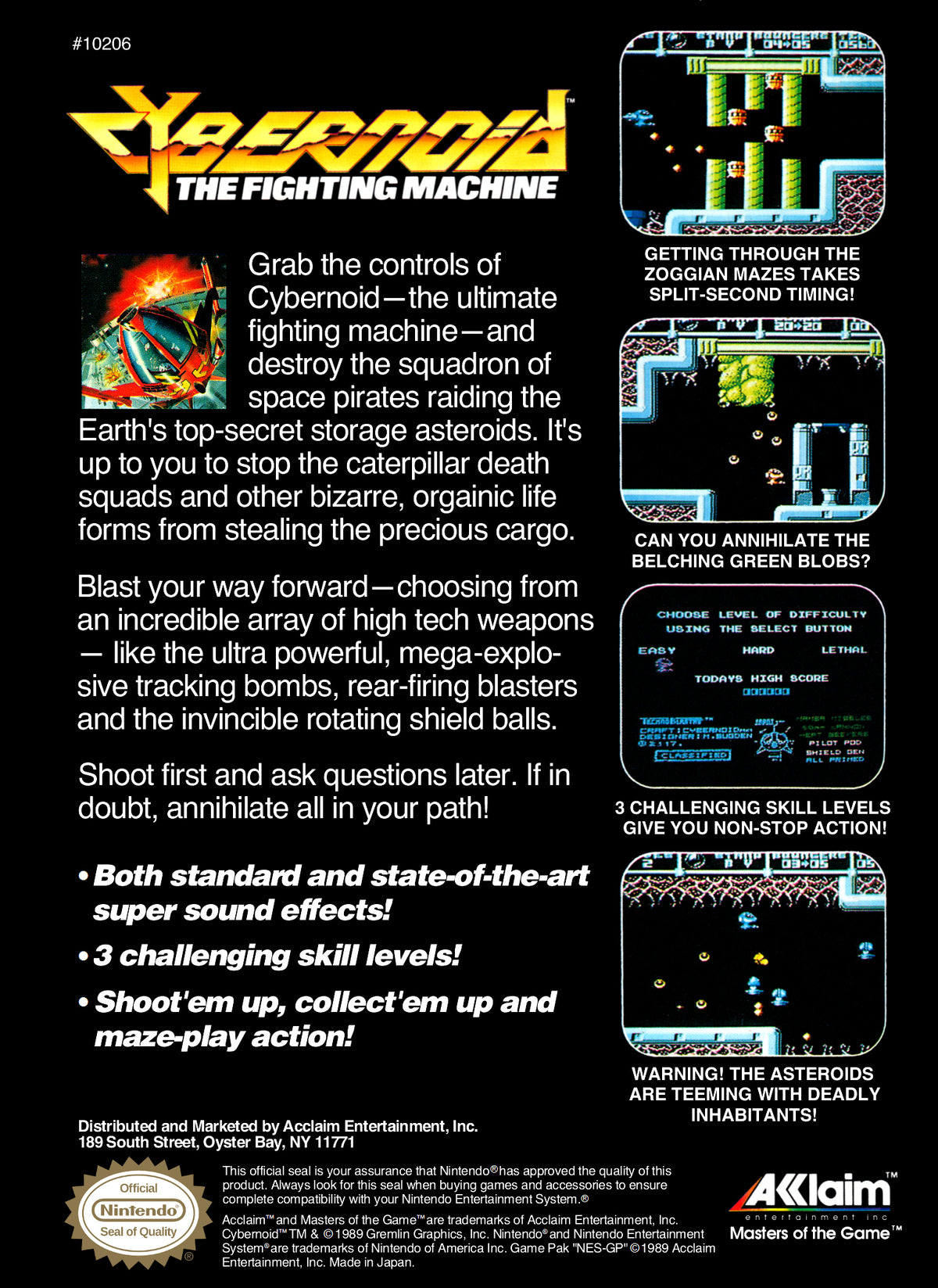 Cybernoid The Fighting Machine - back