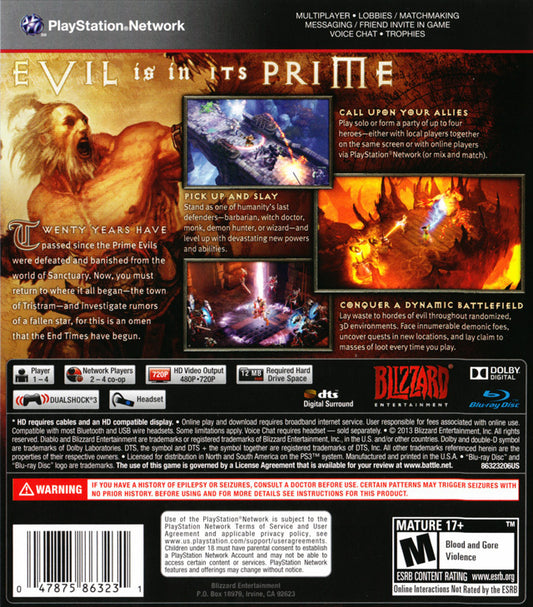 Diablo III - back