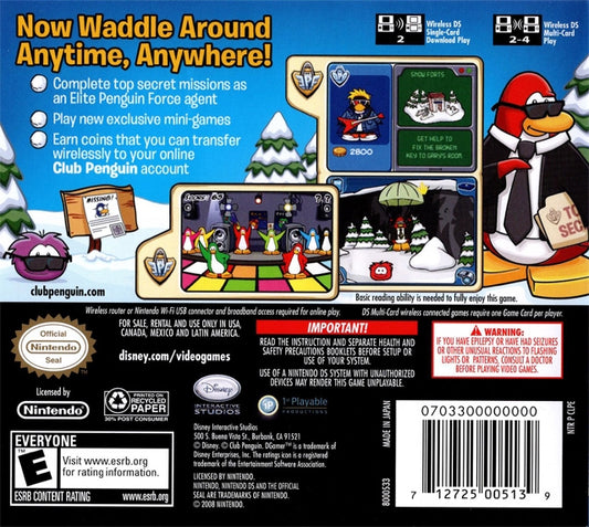 Club Penguin: Elite Penguin Force - back