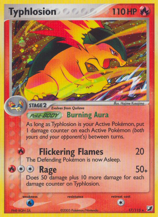 Typhlosion - 17/115 (EX Unseen Forces) - 017/115 - NM - front