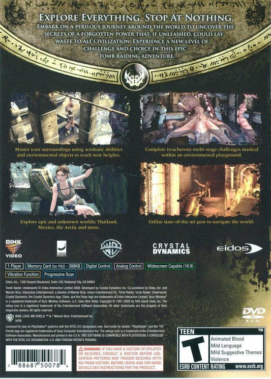 Tomb Raider Underworld - back