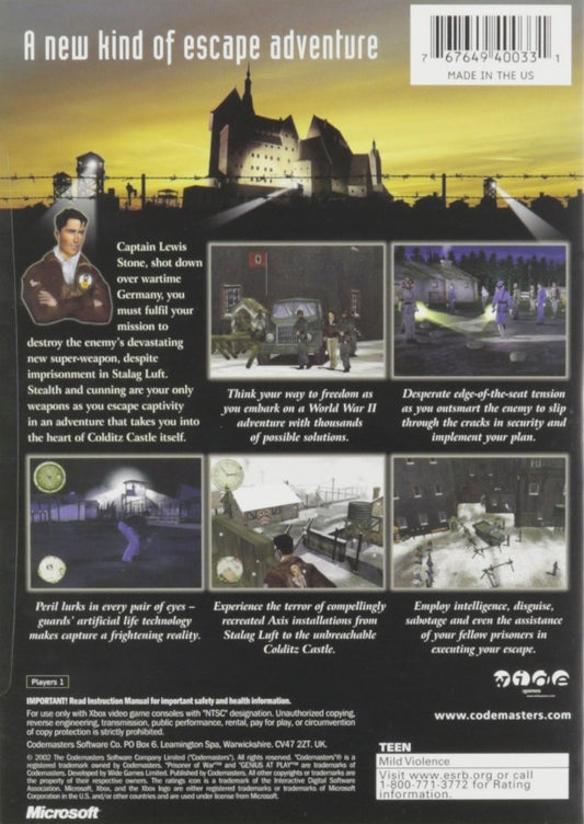 Prisoner of War - back