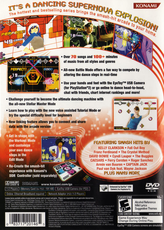 Dance Dance Revolution Supernova - back