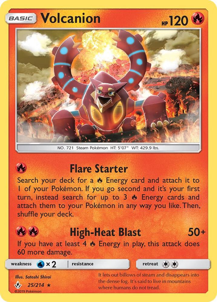 Volcanion - 25/214 (Holofoil) - NM - front