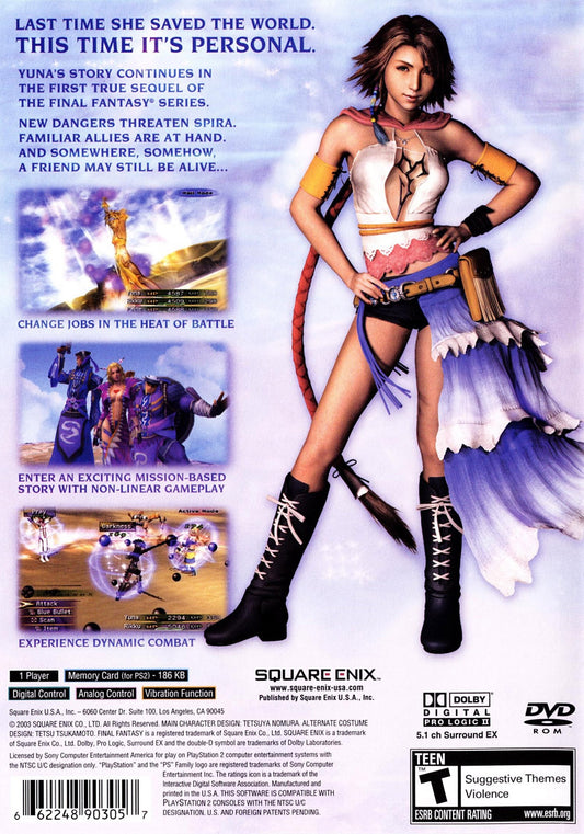 Final Fantasy X-2 - back