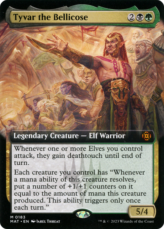 Tyvar the Bellicose (183) - EXTENDED ART - NM - front