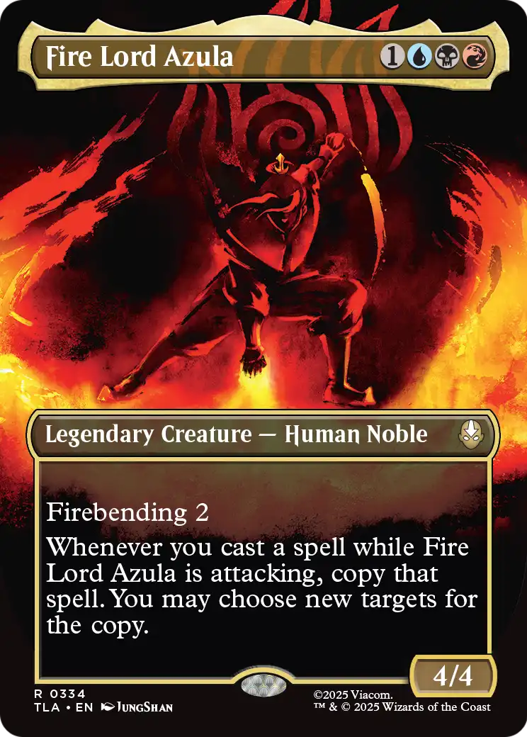 Fire Lord Azula (334) - BORDERLESS - NM - front