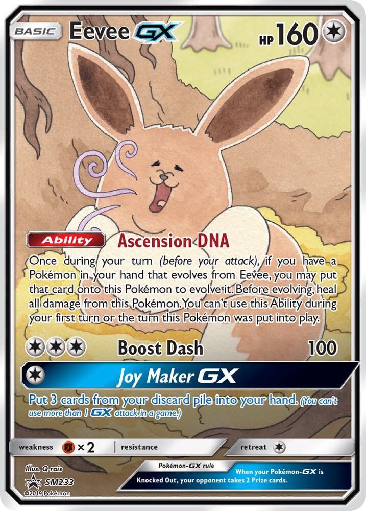 Eevee GX - SM233 (Holofoil) - MP - front