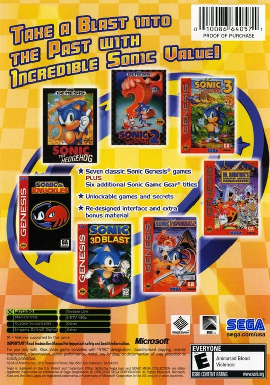 Sonic Mega Collection Plus - back