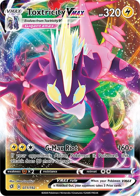Toxtricity VMAX - 071/192 (Holofoil) - NM - front
