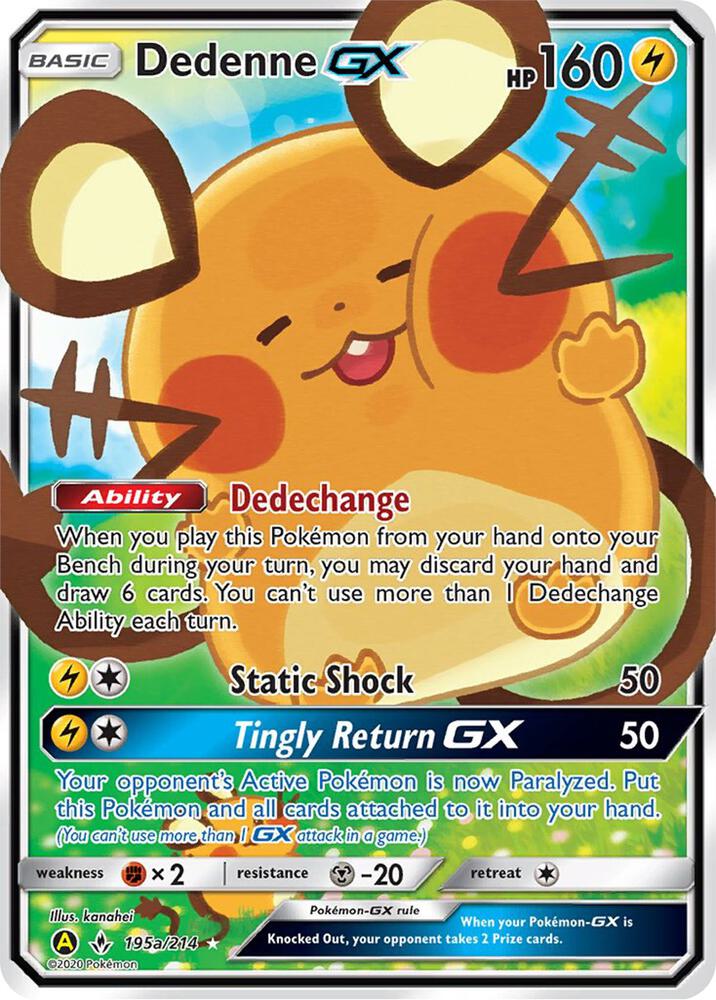 Dedenne GX - 195a/214 (Holofoil) - NM - front