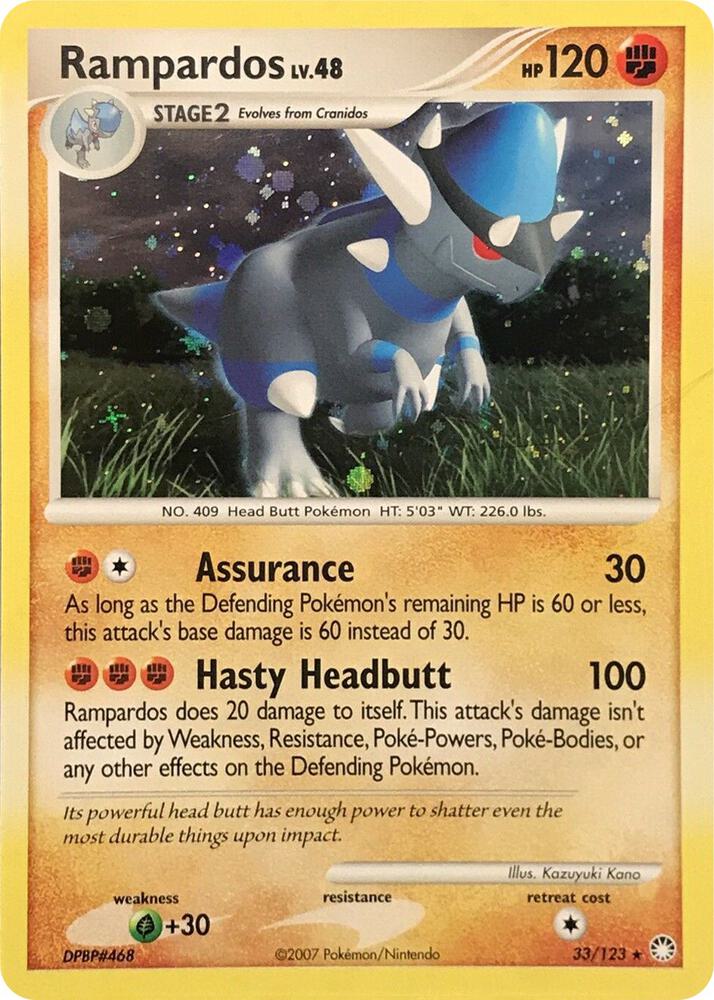 Rampardos - 33/123 (Cosmos Holo) - 033/123 (Holofoil) - MP - front