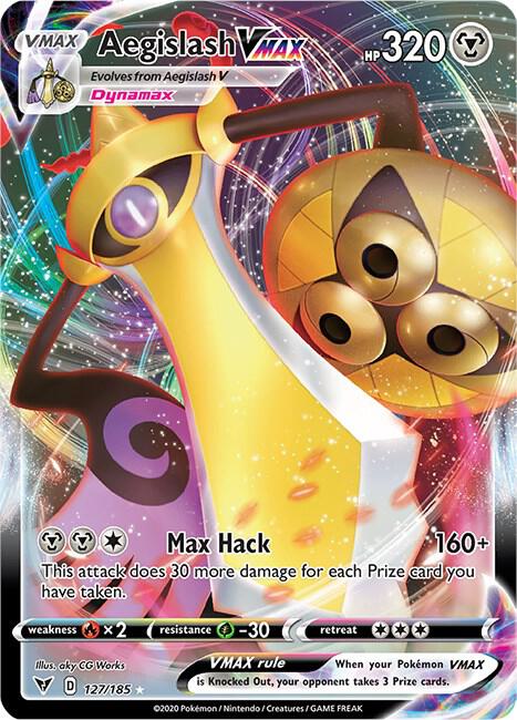 Aegislash VMAX - 127/185 (Holofoil) - NM - front