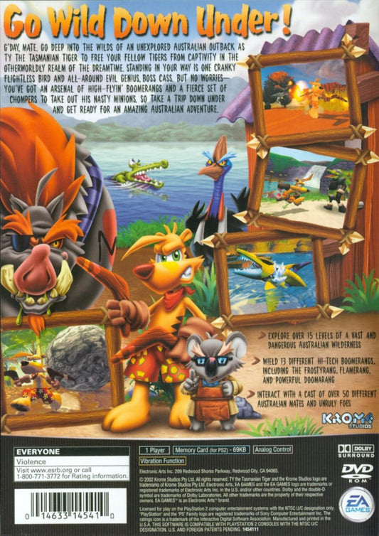 Ty the Tasmanian Tiger - back