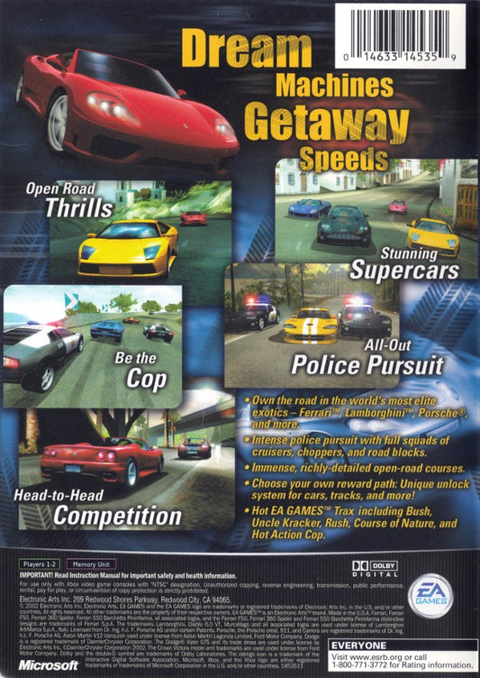 Need for Speed Hot Pursuit 2 - back